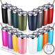 16 Pack Insulated Travel Tumblers 20 Oz Stainless Steel Tumbler Cup With Lid And