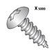 18-8 Stainless Steel Sheet Metal Screw, Plain Finish (pack Of 5000) S12