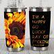 20oz Stainless Steel Floral Tumbler Double Wall Vacuum Insulated Coffee Cup
