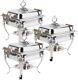 3 Pack Catering Classic Stainless Steel Chafer Chafing Dish Set 4 Qt Buffet Half