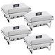 4 Pack 8qt Chafing Dish Wedding Buffet Stainless Steel Chafer Catering Full Size