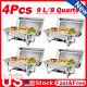 4 Pack 8 Qt Stainless Steel Chafer Chafing Dish Sets Catering Food Warmer 2023