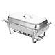 4-pack 9.5 Qt Stainless Steel Chafer Chafing Dish Sets Catering Food Warmer