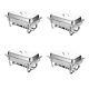 4-pack 9.5 Qt Stainless Steel Chafer Chafing Dish Sets Catering Food Warmer Us