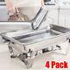 4 Pack Stainless Steel Chafer Chafing Dish Sets Catering Food Warmer 9.5 Qt