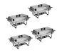 4 Pack Stainless Steel Chafing Dishes Buffet Set 8 Qt For Buffet Banquet Party