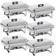 6 Pack 8qt Chafing Dish Wedding Buffet Stainless Steel Chafer Catering Full Size