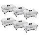 6 Pack Chafing Dish Stainless Steel Chafer Complete Set With Warmer 8qt