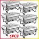 6 Pack Stainless Steel Chafer Chafing Dish Buffet Sets Catering Food Warmer 8qt
