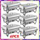 6 Pack Stainless Steel Chafer Chafing Dish Sets Catering Food Warmer 8 Qt