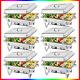 6 Pack Stainless Steel Chafer Chafing Dish Sets Catering Food Warmer 9.5 Qt