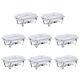 8 Pack Stainless Steel Chafer 13.7 Qt Chafing Dish Sets Bain Marie Food Warmer