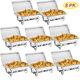 8 Pack Stainless Steel Chafer Chafing Dish Sets Catering Food Warmer 8 Qt Party