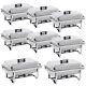 8 Pack Stainless Steel Chafing Dish Set 8 Qt Food Warmer Restaurant Buffet