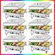 8 Qt 6 Pack Stainless Steel Chafer Chafing Dish Sets Catering Food Warmer
