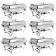 Catering 8 Pack Stainless Steel Chafer Chafing Dish Sets 8 Qt Full Size Buffet