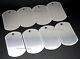 Pack 1,000 Pieces Blank Dog Tag Shiny / Matte Stainless Steel Military Spec