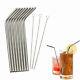 Packs Of 50 Bent Eco-friendly Reusable Stainless Steel Drinking Straws 200 Piece