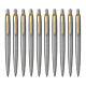 Parker Jotter Stainless Steel Gt Retractable Ball Point Pen, Pack Of 10