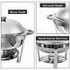 Round Chafing Dish Buffet Set 6qt Stainless Steel Buffet Servers And Warmers