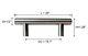 Solid Stainless Steel Bar Handle Pull Cabinet Door Drawer 1/10/25/50 Pack Kp01