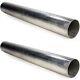 Squirrelly 3 Inch Stainless Steel Mandrel Bend Angles Straight 4 Ft 2 Pack