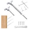 Vevor 30 Pack T316 Stainless Steel Adjustable Angle 1/8 Cable Railing Kit